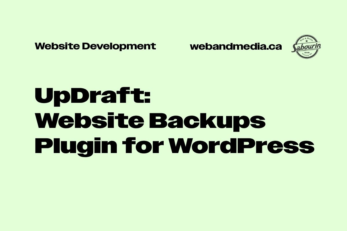 UpDraft: Website Backups Plugin for WordPress