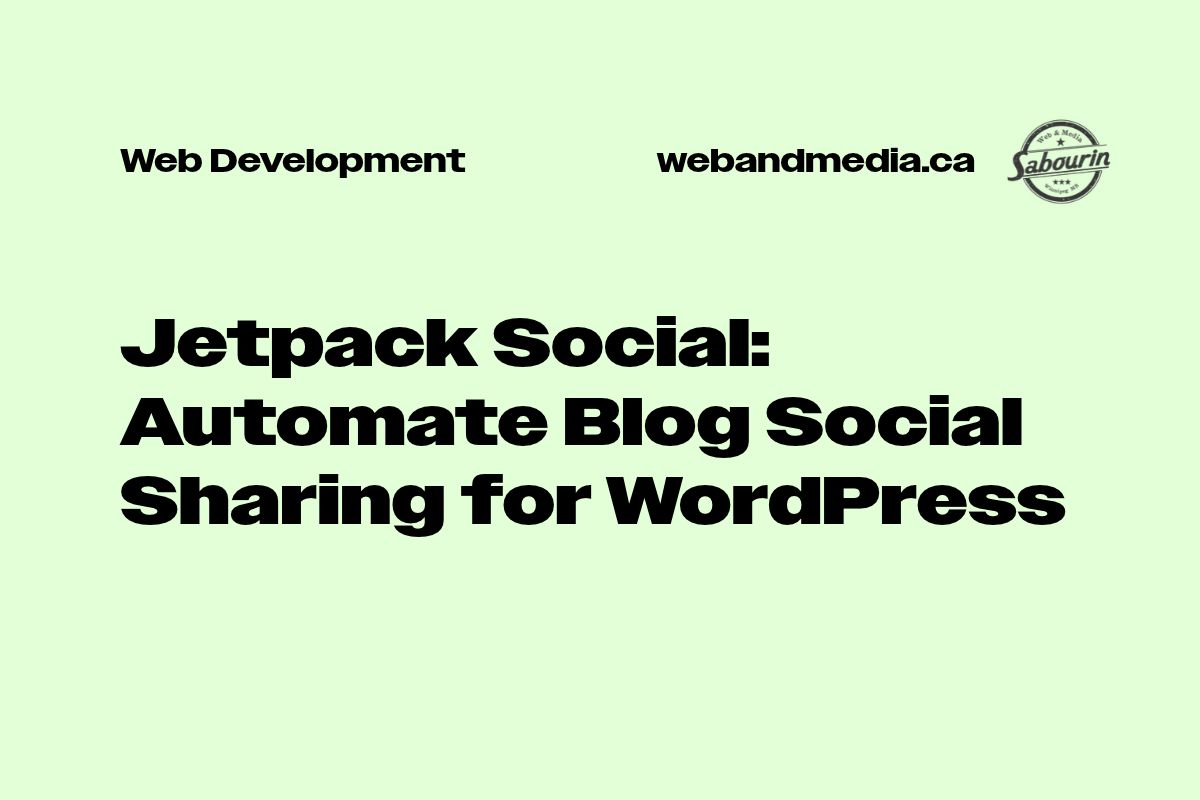 Automate Blog Sharing with Jetpack Social for WordPress